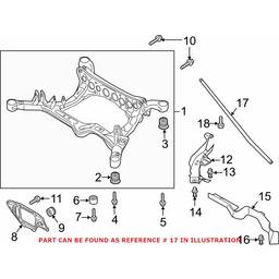 Audi Suspension Track Bar - Rear Driver Side 4G8505475A